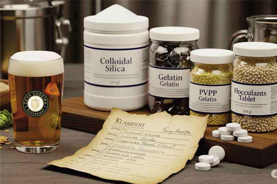 Floculantes e clarificantes para cerveja artesanal